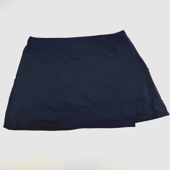 IBKul Womens Size XL Athletic Golf Skort Wicking Fabric Black W/Pockets - Picture 1 of 9